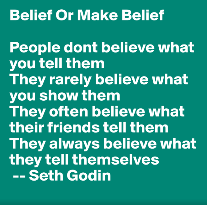 Belief Or Make Belief